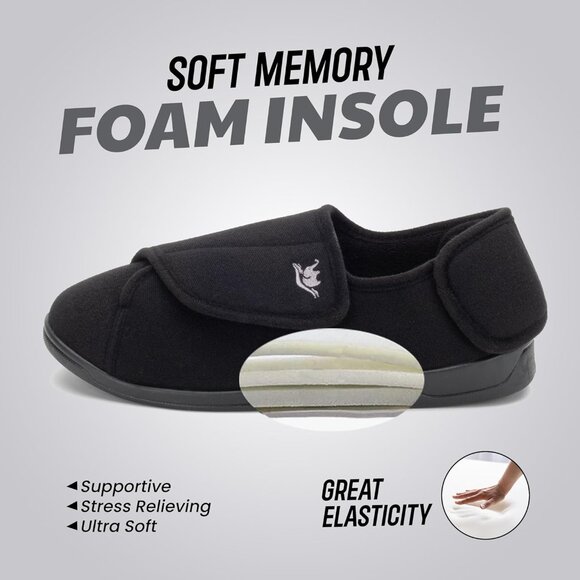 Diabetic Slippers Women, Lymphedema Shoes, Edema Shoes Swollen Feet, Indoor and - Picture 3 of 5